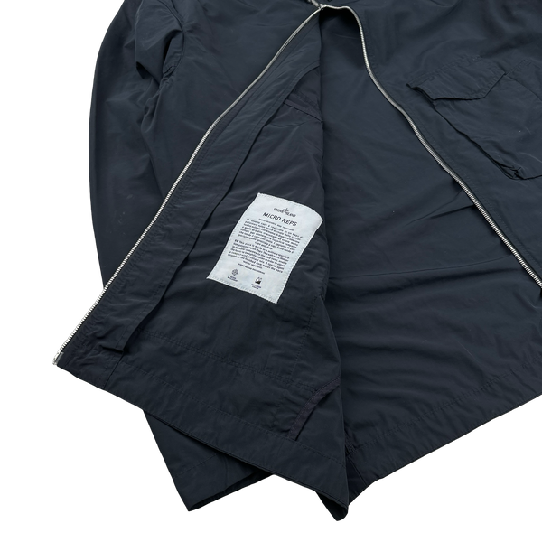 Stone Island 2021 Black Micro Reps Parka Jacket - 3XL