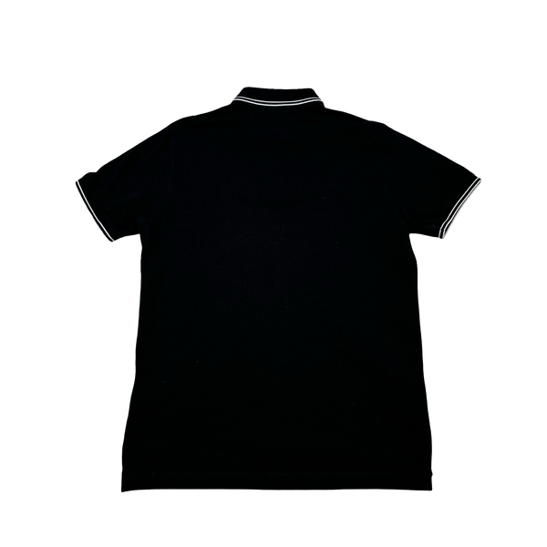 Stone Island 2018 Black Cotton Polo Shirt - Medium