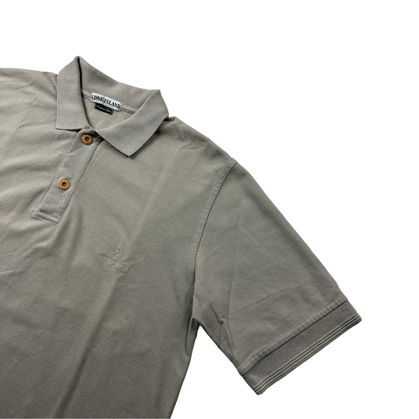 Stone Island SS2000 Vintage Spellout Polo Shirt - XL