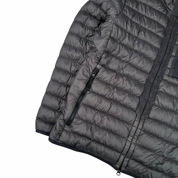 Stone Island 2018 Charcoal Micro Yarn Down Puffer Overshirt - Medium