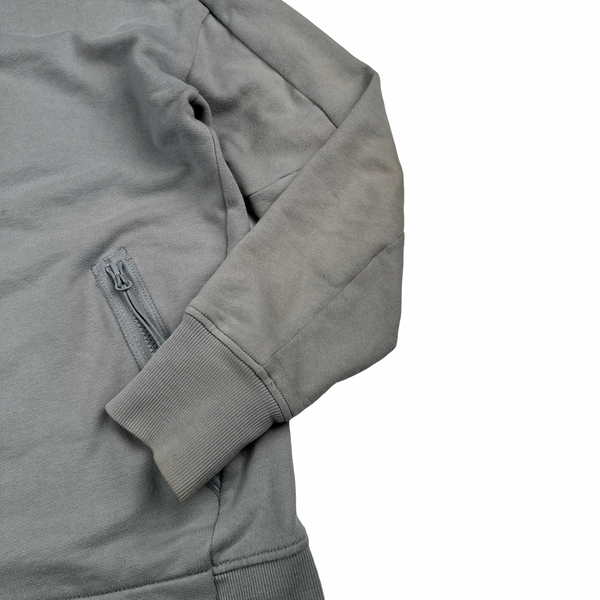 CP Company Grey Cotton Goggle Hoodie - Medium