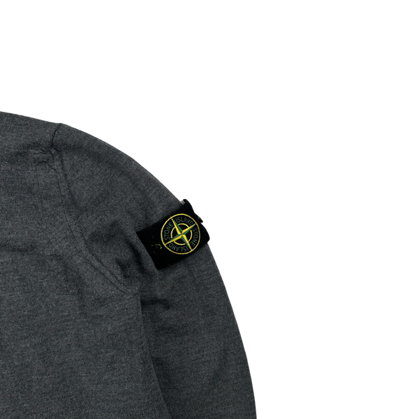 Stone Island 2020 Grey Merino Wool Crewneck Jumper - Large