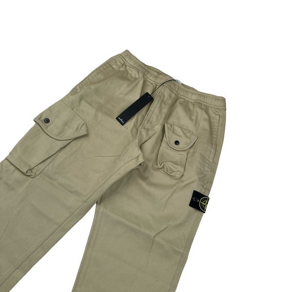Stone Island 2021 Tan RE-T Multi Pocket Cargo Trousers - 34"