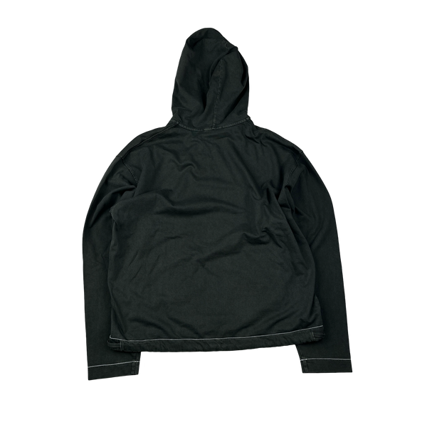 Stone Island 2024 Marina Overdyed Spellout Cotton Hoodie - Medium