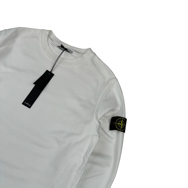 Stone Island 2024 White Crewneck Jumper - Large