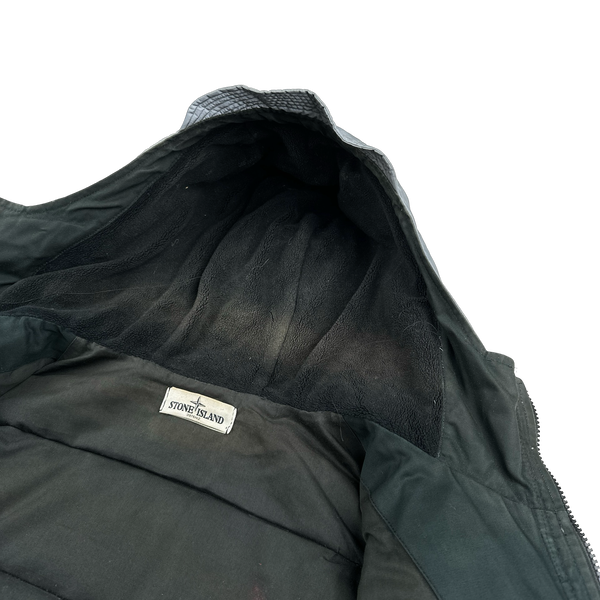 Stone Island 2013 Grey Mesh Reflective Down Jacket - Medium