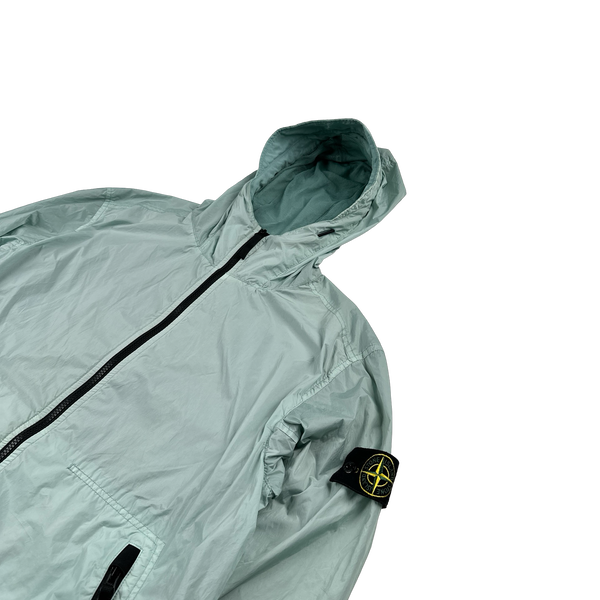 Stone Island 2023 Teal Garment Dyed Crinkle Reps Jacket - Medium