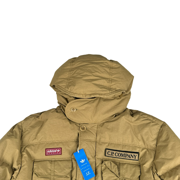 Adidas Spezial X CP Company RARE Sand Thick Puffer Print Lined Jacket - XL