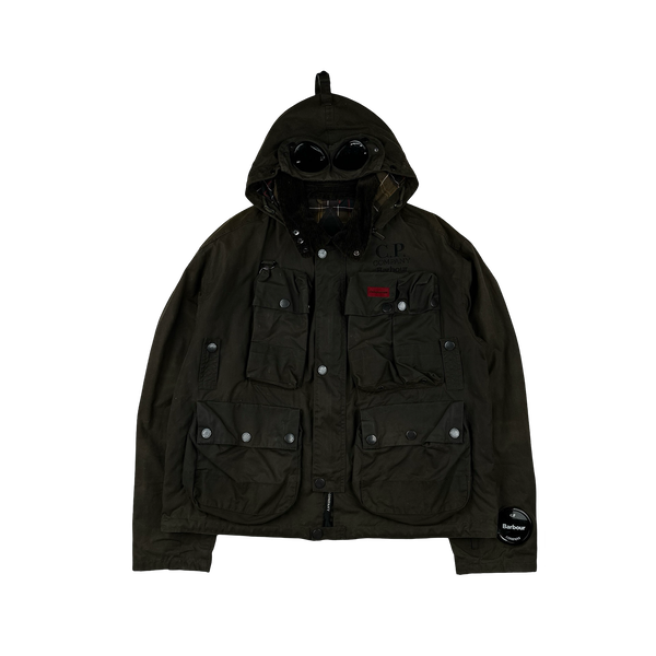 CP Company x Barbour Multi Pocket 500 Mille Waxed Jacket - Large