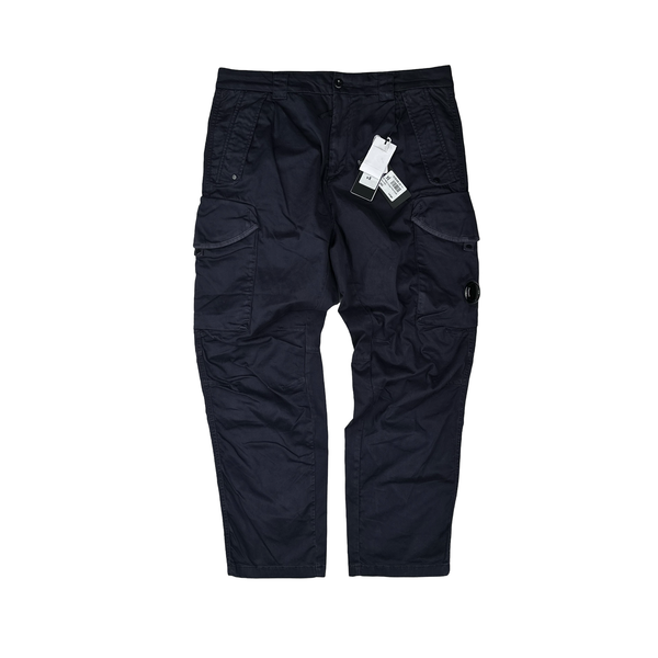 CP Company Navy Lens Viewer Loose Fit Cotton Cargos - Large