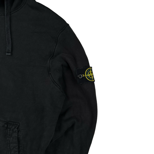 Stone Island 2022 Black Pullover Cotton Hoodie - XL