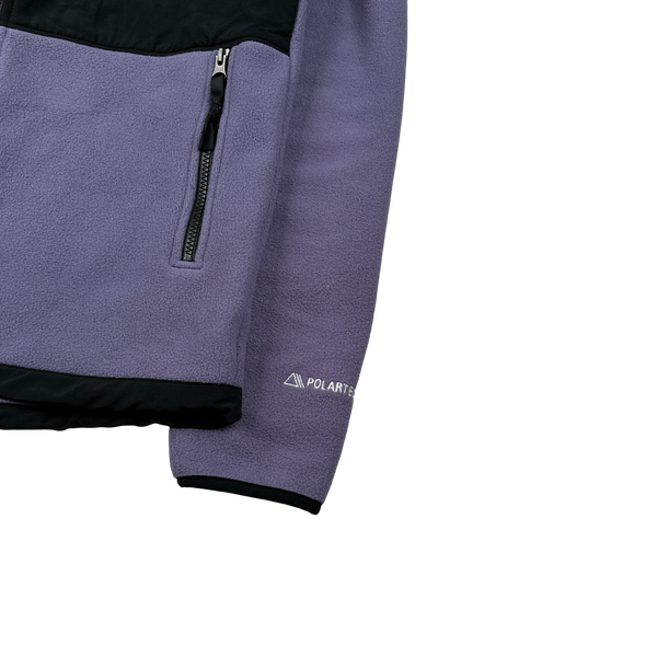 North Face Lilac Polartec Fleece Zipped Jumper - Small