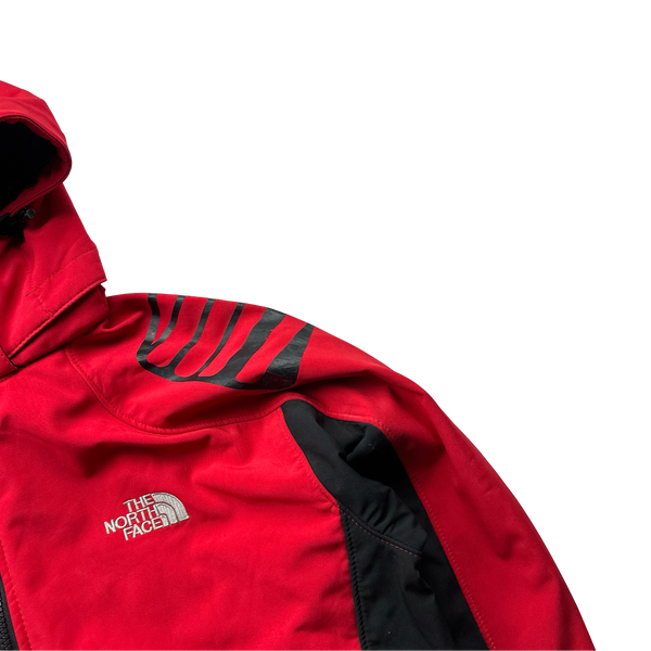 North Face Summit Series Red Waterproof Softshell Gore-Tex Hooded Jacket - Medium