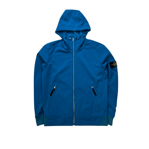 Blue soft shell sales stone island jacket