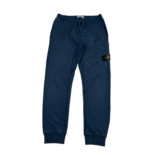 Stone Island 2019 Blue Slim Fit Cotton Joggers - Medium