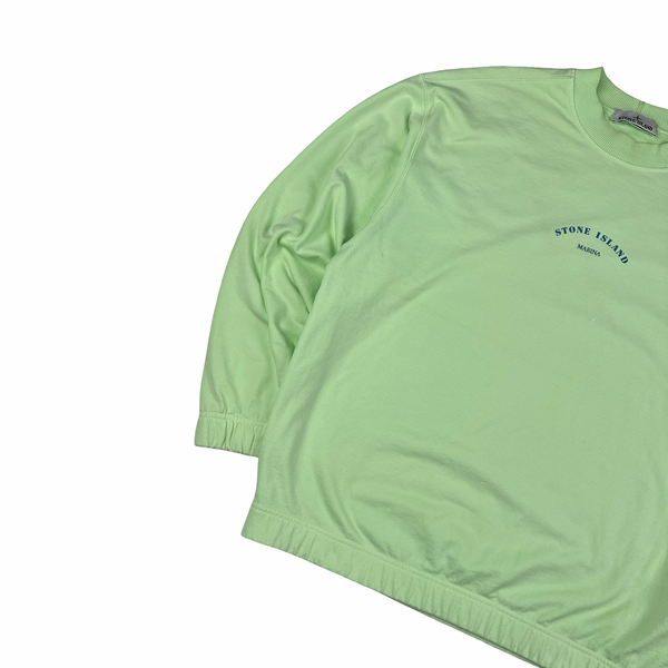 Stone Island 2023 Mint Cotton Lightweight Marina Crewneck - Medium