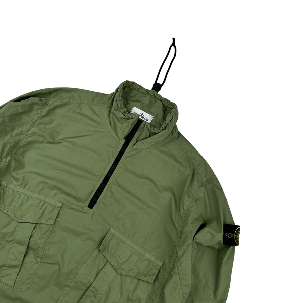 Stone Island 2023 Green Cotton Smock Overshirt - Large