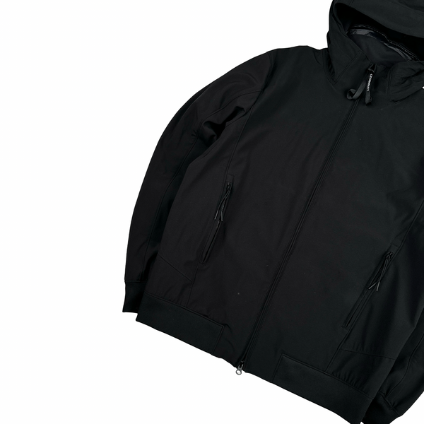 CP Company Black Soft Shell Lens View Jacket - XL