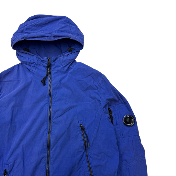 CP Company 50 Fili Blue Hooded Jacket - Large