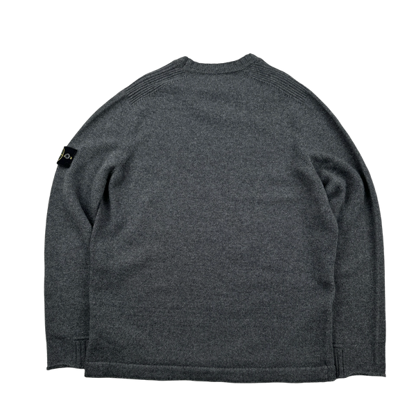 Stone Island 2016 Charcoal Wool Crewneck Jumper - XXL