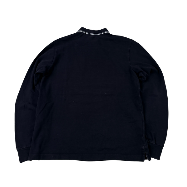 Stone Island 2018 Navy Longsleeve Polo - Medium
