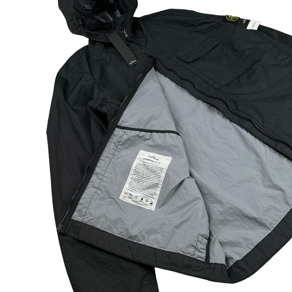 Stone Island 2022 Membrana 3L TC Black Hooded Jacket - XXL