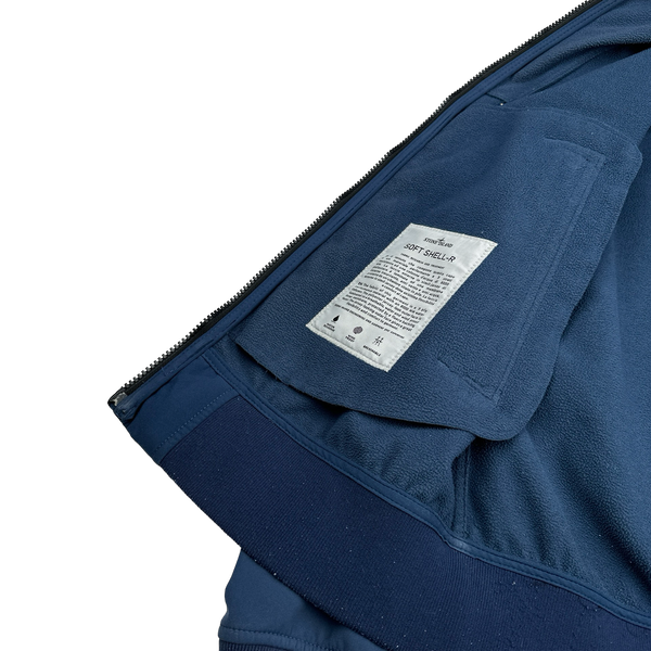Stone Island 2013 Blue Soft Shell R Jacket - Large
