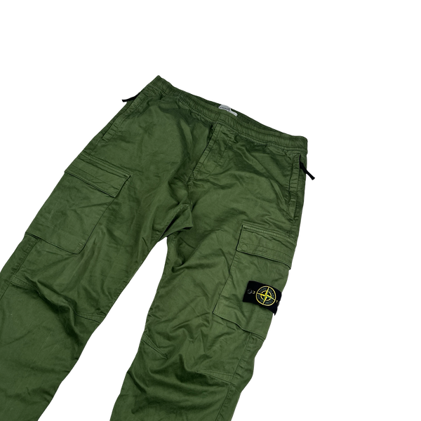 Stone Island 2022 Green RE T Cargo Trousers - 36"