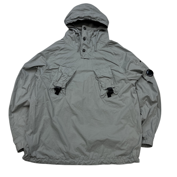 CP Company Grey Pullover Cotton Smock Overshirt - XL