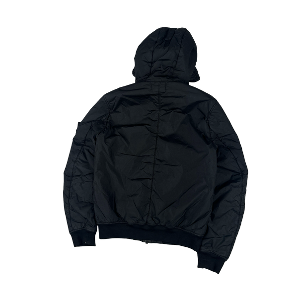 Stone Island 2019 Black Crinkle Reps NY Jacket - Small