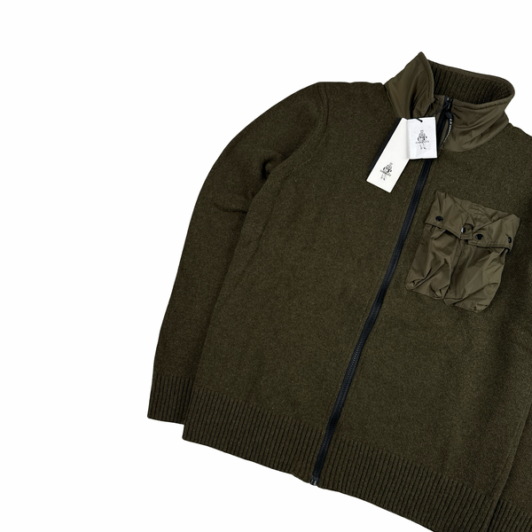 CP Company Heavyweight Zipped Knit Lens View Jumper - XL