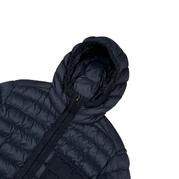 Stone Island 2018 Navy Micro Yarn Down Puffer Jacket - Medium