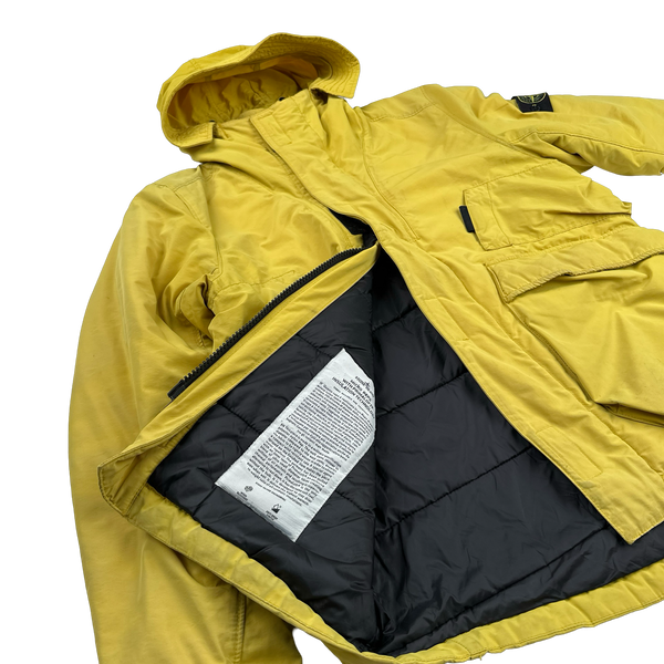 Stone Island 2018 Yellow Micro Reps Primaloft Lined Jacket - Small