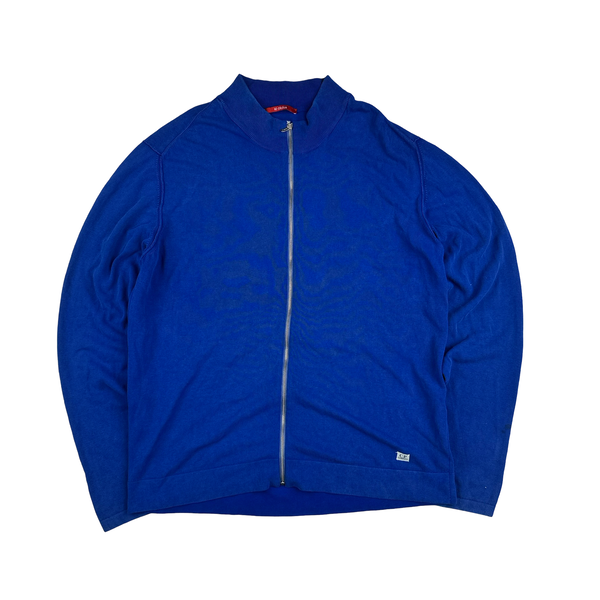 CP Company Blue Re Colour Lightweight Zip Up Jumper - 3XL