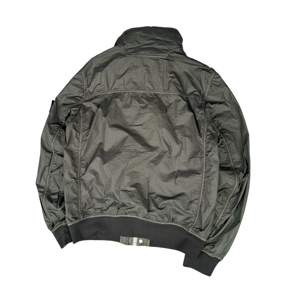 Stone Island 2013 Khaki Green Membrana TC Hooded Jacket - Large