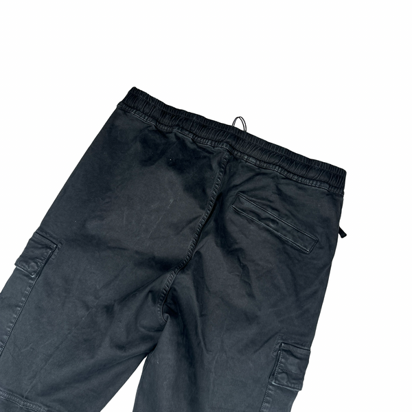 Stone Island 2022 Black RE T Cargo Trousers - Small