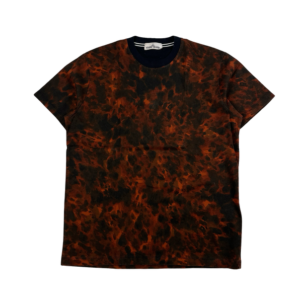 Stone Island 2014 Lava Camo Garment Dyed T Shirt - XL