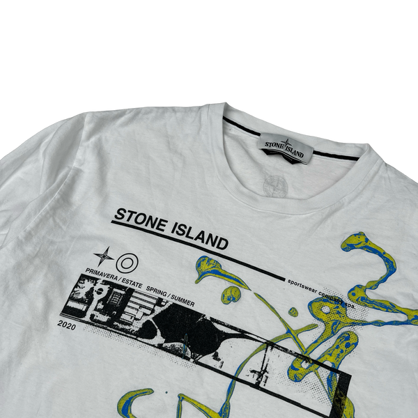 Stone Island Graphic Long sleeve T Shirt - Medium