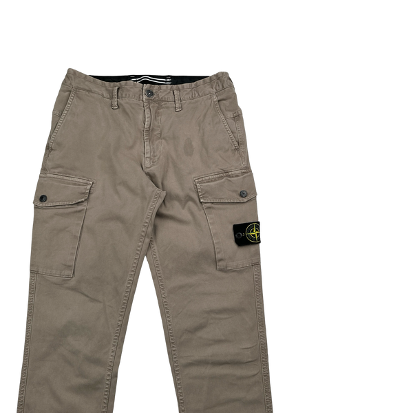 Stone Island 2020 Tan Slim Fit Cargo Trousers - 30"