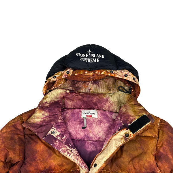 Stone Island x Supreme Paintball Camo Crinkle Reps Puffer Jacket - Small