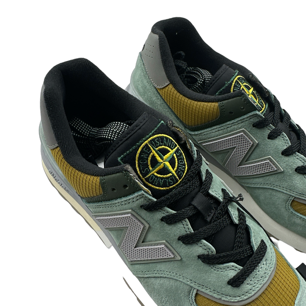 Stone Island x New Balance 574 Dark Green Legacy Trainers - UK 9.5
