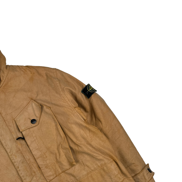 Stone Island 1996 Vintage Rubberised Vintage Dutch Rope Jacket - XL