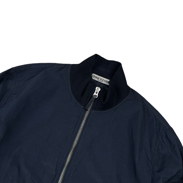 Stone Island 2010 Navy Cotton Blend Bomber Jacket - XL