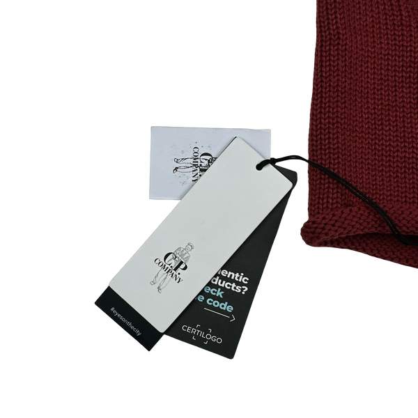 CP Company Maroon Red Wool Goggle Balaclava