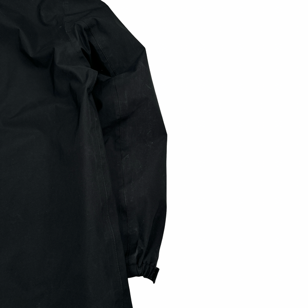 Prada Black Nylon Removable Liner Long Jacket - XXL