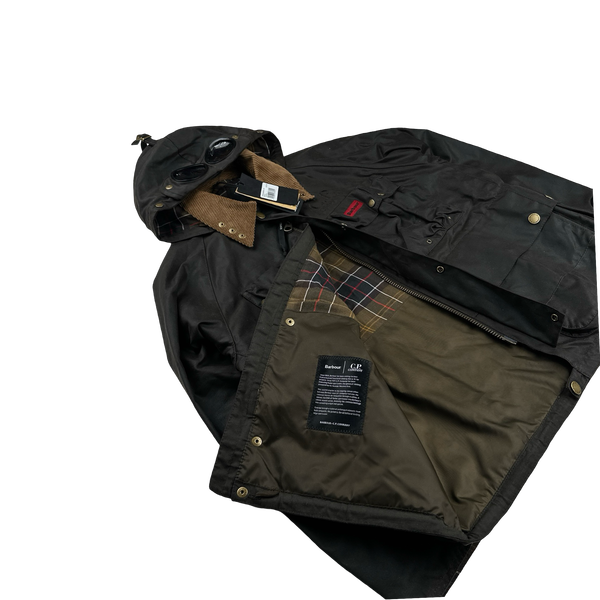 CP Company x Barbour Multi Pocket 500 Mille Waxed Jacket - Medium