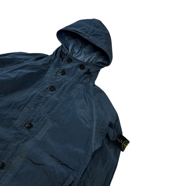 Stone Island 2014 Blue Nylon Metal Shimmer Jacket - Small