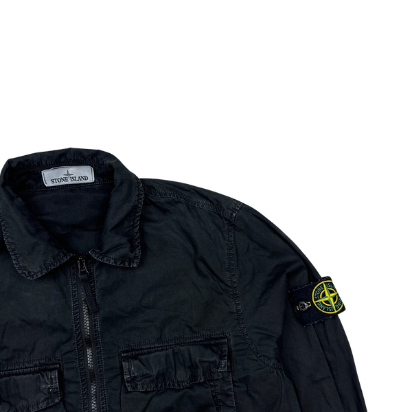 Stone Island 2019 Black Zipped Overshirt - Medium – Mat's Island