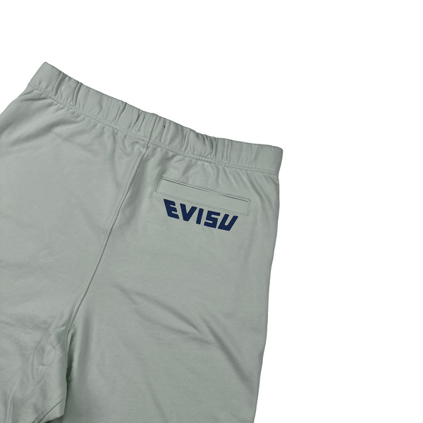 Evisu Transforming Daruma Print Cotton Shorts - Small