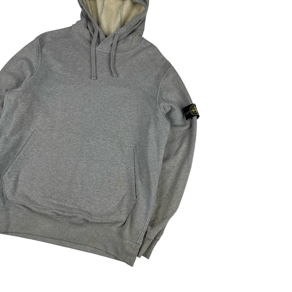 Stone Island 2022 Grey Pullover Cotton Hoodie - XXL